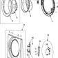 Whirlpool Dryer Door Hinge Bushing - WP34001192, Replaces: 34001192