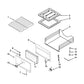 Whirlpool Range, Oven & Cooktop Door Handle - White - WP3405184, Replaces: 3405184