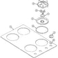 Whirlpool Range, Oven & Cooktop Burner Head & Ignitor - WP3412D024-09, Replaces: 12500050