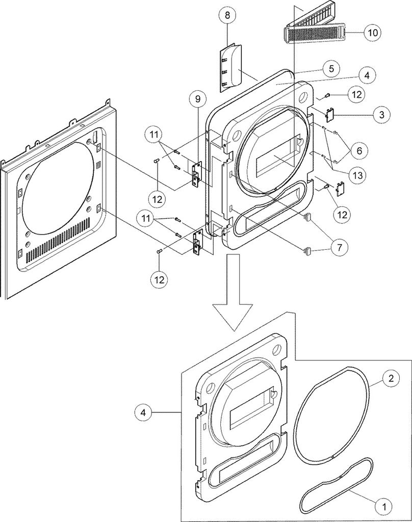 Whirlpool Dryer Lint Filter - WP35001050, Replaces: 35001050