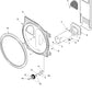 Whirlpool Dryer Drum Support Roller - WP37001042, Replaces: 14218934