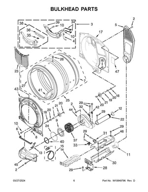 Vis pour micro-ondes Whirlpool - WP488729, remplace la référence : 47273