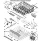 Whirlpool Dishwasher Silverware Basket - WP6-918873, Replaces: 6-917535