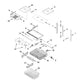 Whirlpool Refrigerator & Freezer Drawer Slide Rail (Left Side) - WP67001054, Replaces: 12656601