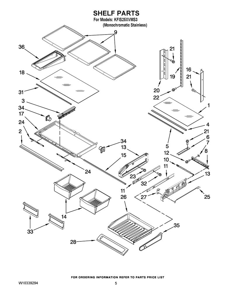 Whirlpool Refrigerator & Freezer Crisper Frame Assembly - WP67003854, Replaces: 12796301SP