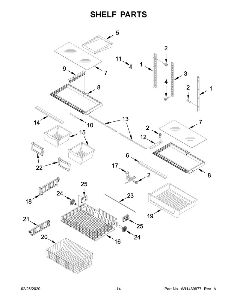Whirlpool Refrigerator & Freezer Crisper Drawer Glass Cover - WP67006877, Replaces: 12204823
