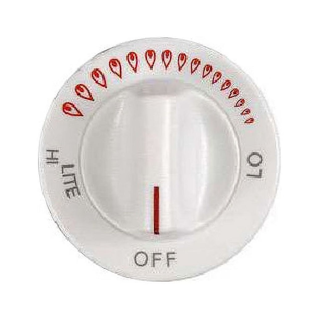 Whirlpool Range, Oven & Cooktop Burner Control Knob (White) - WP74002115, Replaces: 74002115
