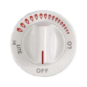 Whirlpool Range /Oven Burner Control Knob (White) - WP74002115, Replaces: 74002115