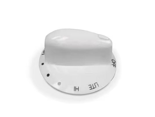 Whirlpool Range, Oven & Cooktop Burner Control Knob (White) - WP74009775, Replaces: 74009775
