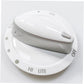 Whirlpool Range, Oven & Cooktop Burner Control Knob (White) - WP74011276, Replaces: 74007792