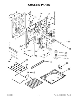Interrupteur à bascule pour micro-ondes Whirlpool - WP7450P108-60, remplace : 7450P108-60