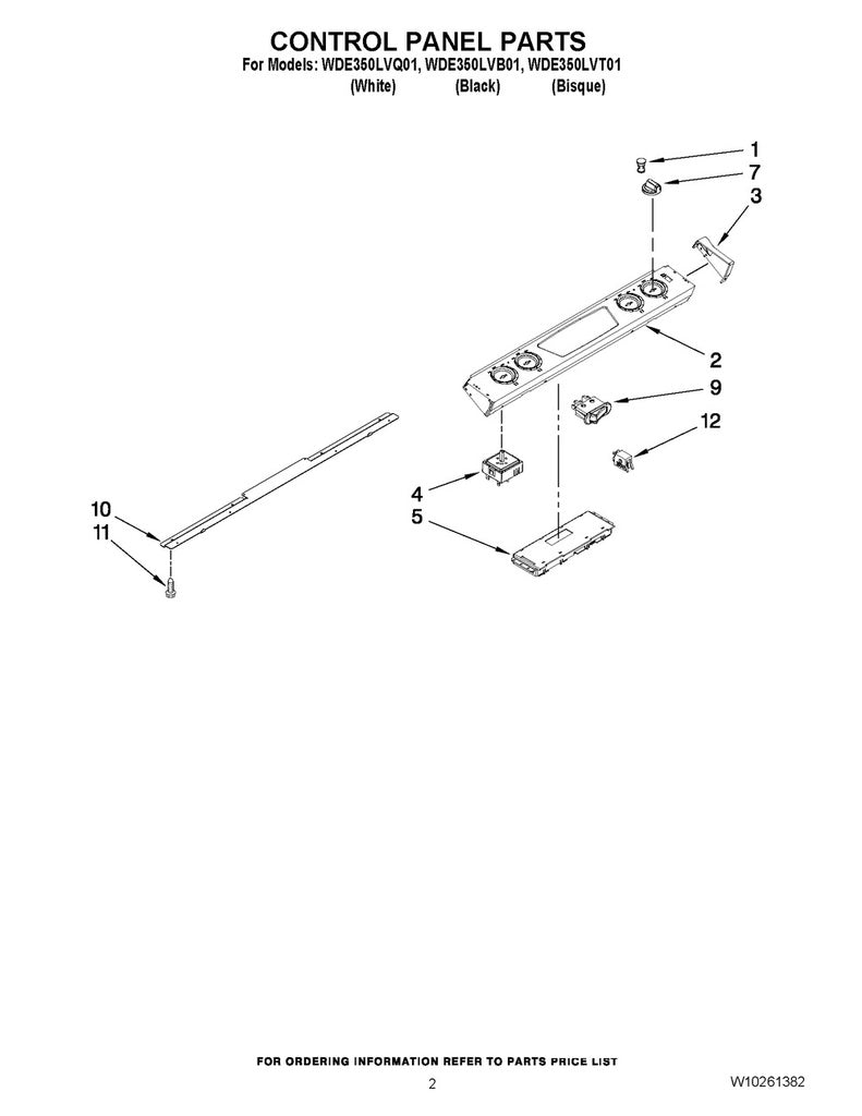 Whirlpool Range, Oven & Cooktop Indicator Light Lens - WP7730P011-60, Replaces: 22001215