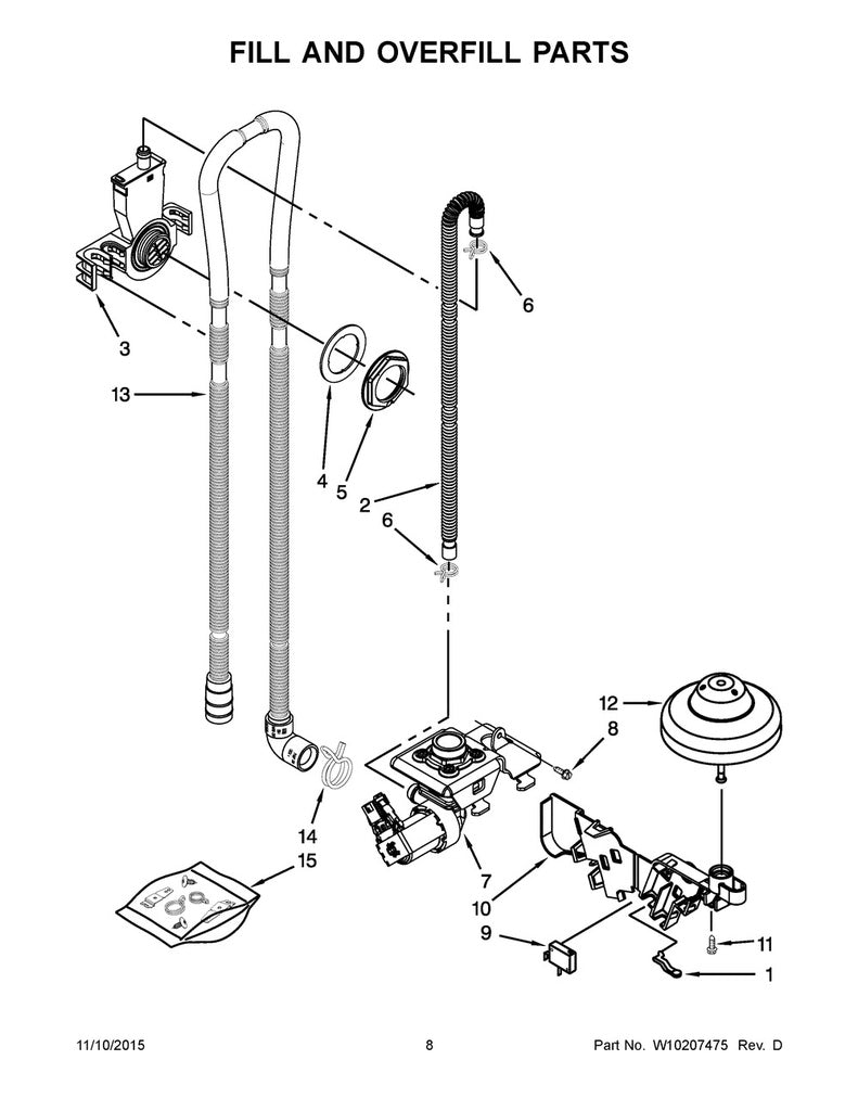 Whirlpool Dishwasher Float Assembly - WP8268895, Replaces: 8268895
