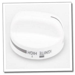 Whirlpool Range /Oven Control Knob (White) - WP8273104, Replaces: 8273104