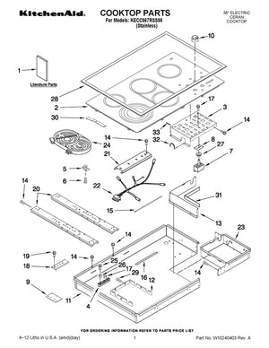 Whirlpool Range /Oven Surface Element (Left Front) - WP8286187, Replaces: 8286187