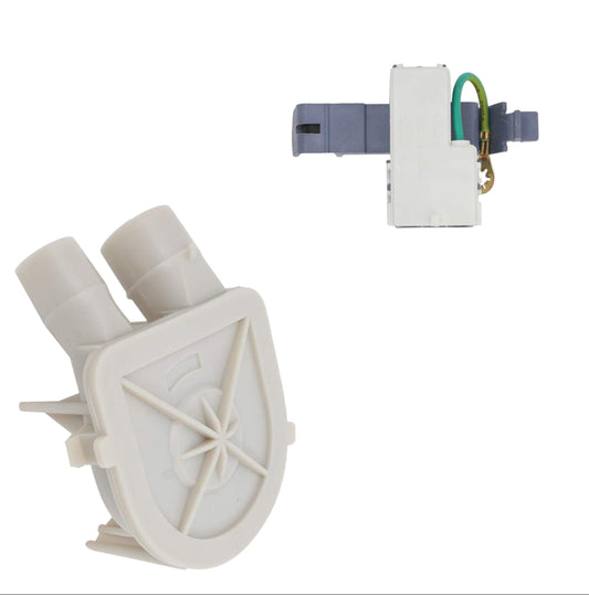 Whirlpool Washer Drain Pump & lid switch - WP3363394, Replaces: WP8318084