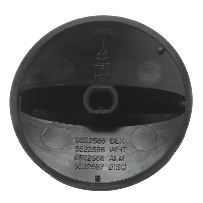 Whirlpool Range, Oven & Cooktop Burner Control Knob (Black) - WP8522566, Replaces: 8522566