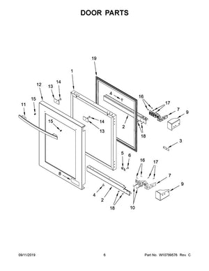 Boulon à tête cylindrique pour lave-vaisselle Whirlpool - WP8564951, remplace la référence : 8564951