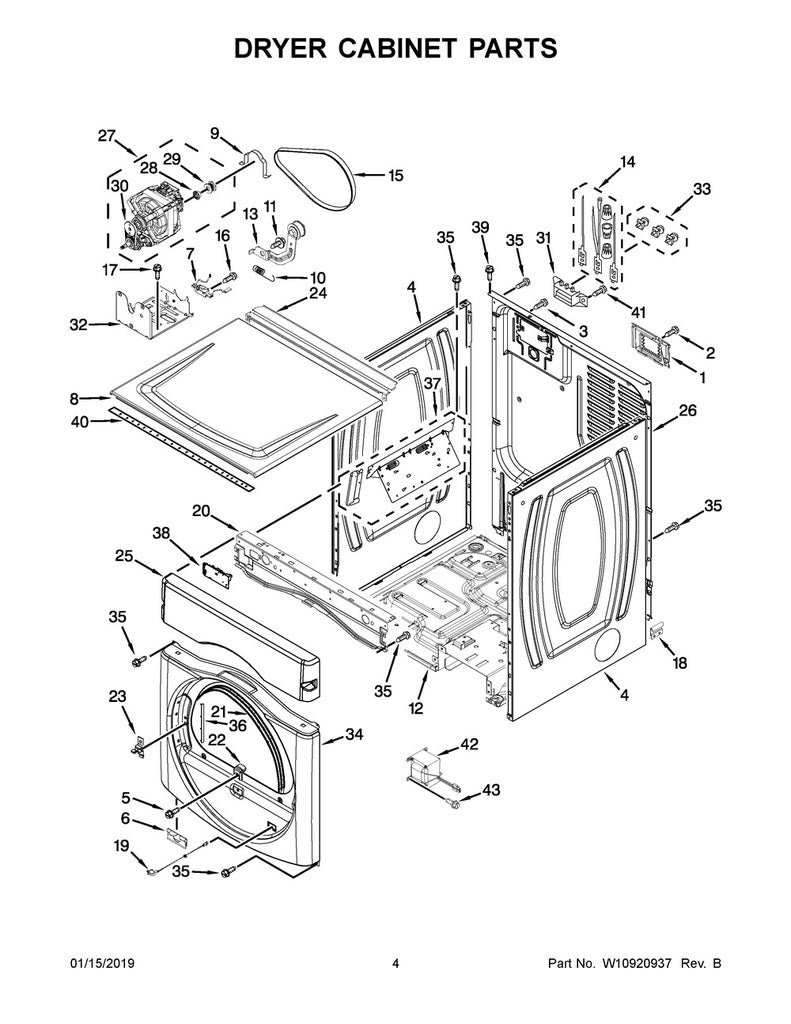 Whirlpool Dryer Door Strike - WP8565122, Replaces: 8565122