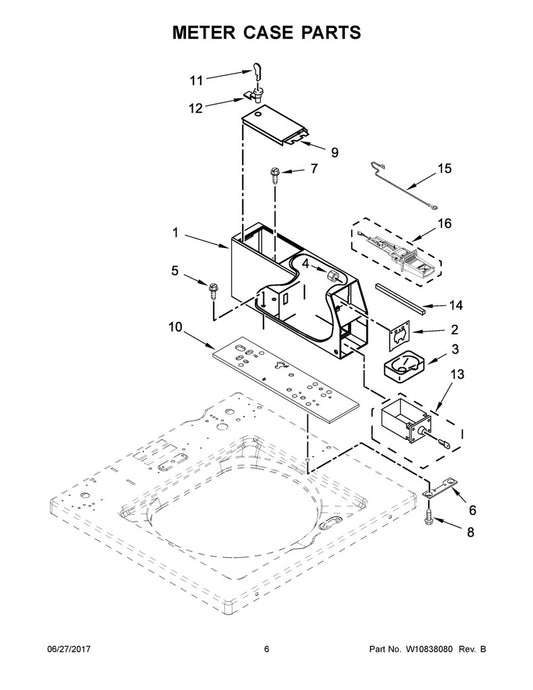 Whirlpool Dryer Hex Bar Bolt - WP8576635, Replaces: 352479
