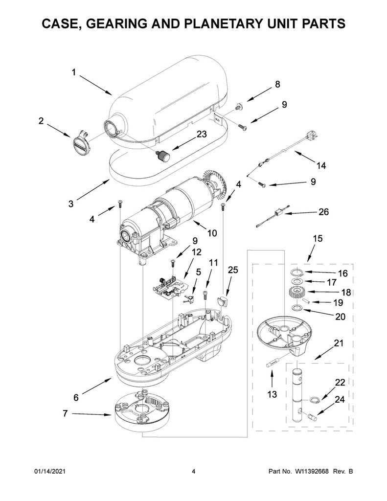 Whirlpool Small Appliance Stand Mixer Retaining Ring - WP9703680