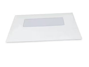 Whirlpool Range /Oven Outer Door Glass (White) - WP9762476, Replaces: 3195613
