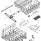 Whirlpool Dishwasher Folding Tine Clip - WP99003484, Replaces: 99003484
