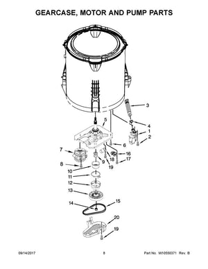 Whirlpool Washer Shift Actuator - WPW10006355, Replaces: W10006355