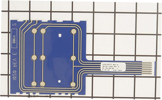 Whirlpool Dryer Membrane Switch Assembly - WPW10133278, Replaces: 33002152