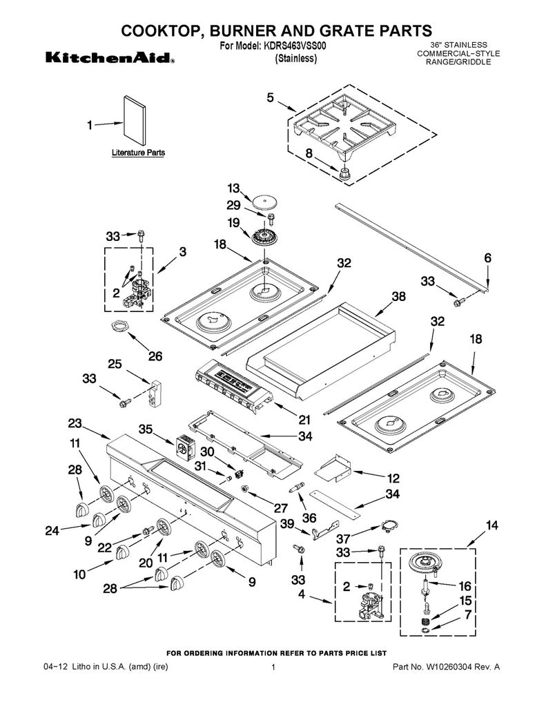 Whirlpool Range, Oven & Cooktop Surface Burner Orifice Holder - WPW10160187, Replaces: W10160187