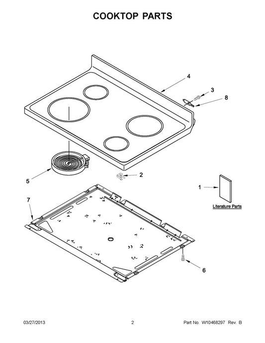 Whirlpool Range, Oven & Cooktop Range Radiant Surface Element, 3000W - WPW10178016