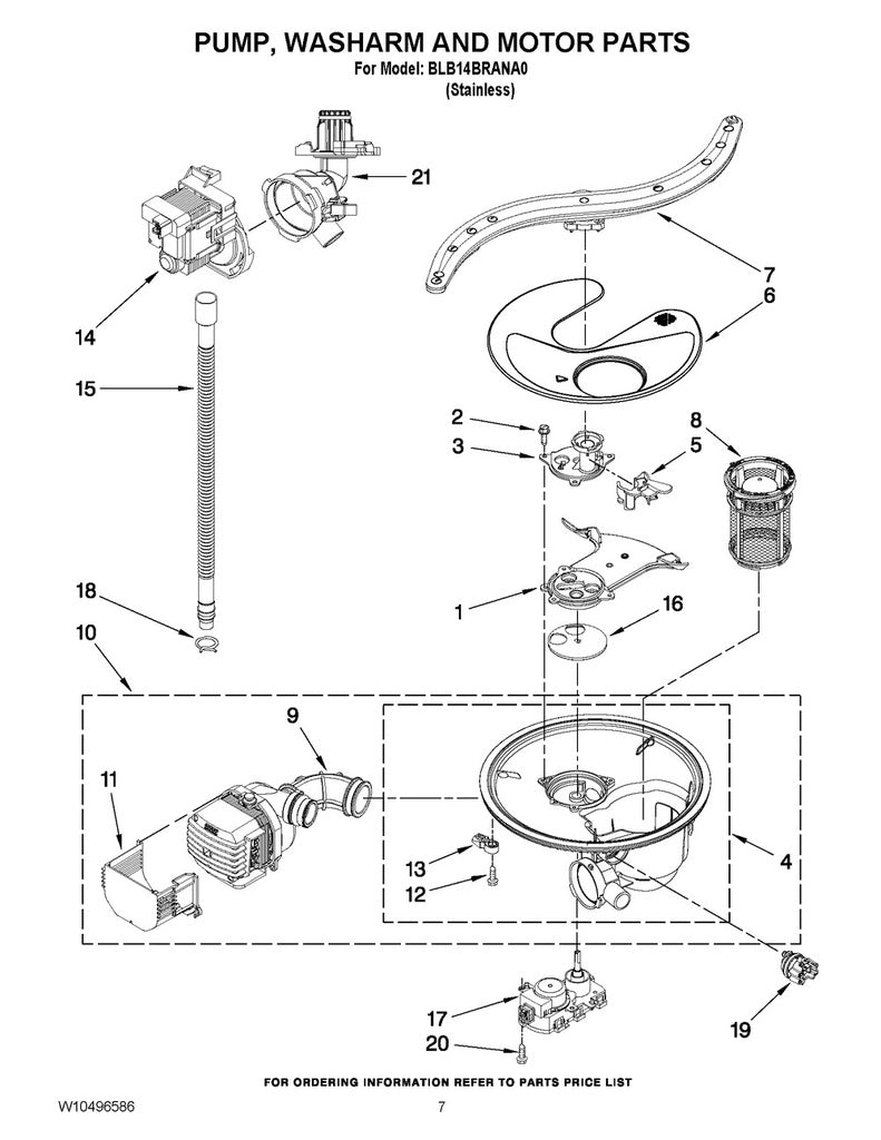 Whirlpool Dishwasher De-Coupled Drain Housing - WPW10179455, Replaces: W10179455