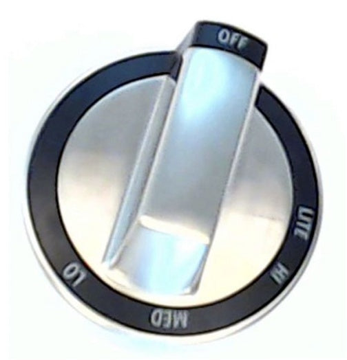 Whirlpool Range, Oven & Cooktop Control Knob (Stainless) - WPW10180180, Replaces: W10132510