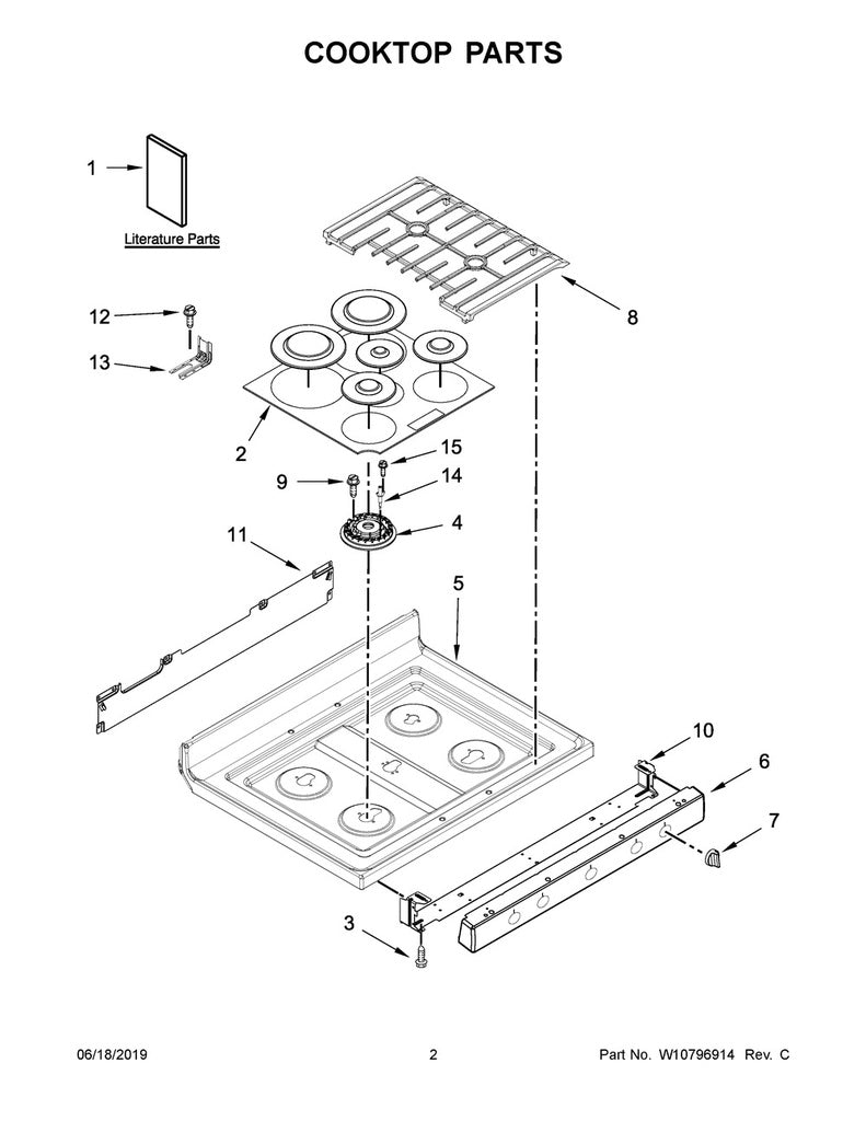 Whirlpool Range, Oven & Cooktop Surface Burner Cap Kit - Black - WPW10183374, Replaces: W10183374