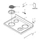 Whirlpool Range, Oven & Cooktop 6 Inch Stove Top Drip Pan - WPW10196406, Replaces: 101