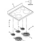 Whirlpool Range, Oven & Cooktop Dual Radiant Surface Element - WPW10204680, Replaces: W10204680