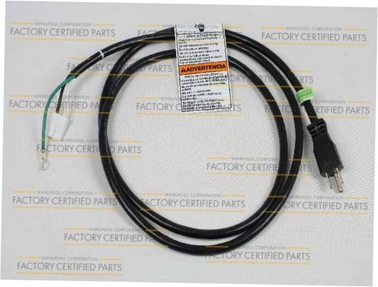 Whirlpool Washer Power Cord - WPW10205499, Replaces: W10205499
