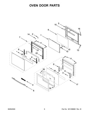 Plaque signalétique pour micro-ondes Whirlpool Jenn-Air - WPW10214168, remplace : W10190709