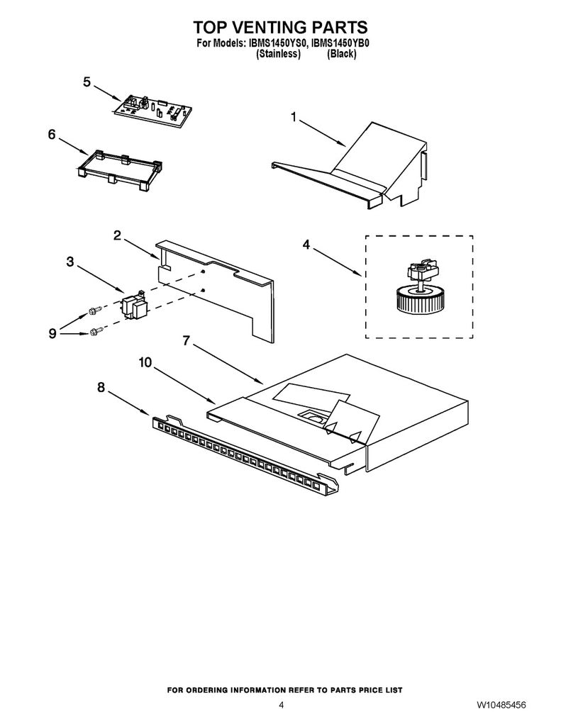 Whirlpool Range, Oven & Cooktop Microwave Range Hood Electronic Control - WPW10217471