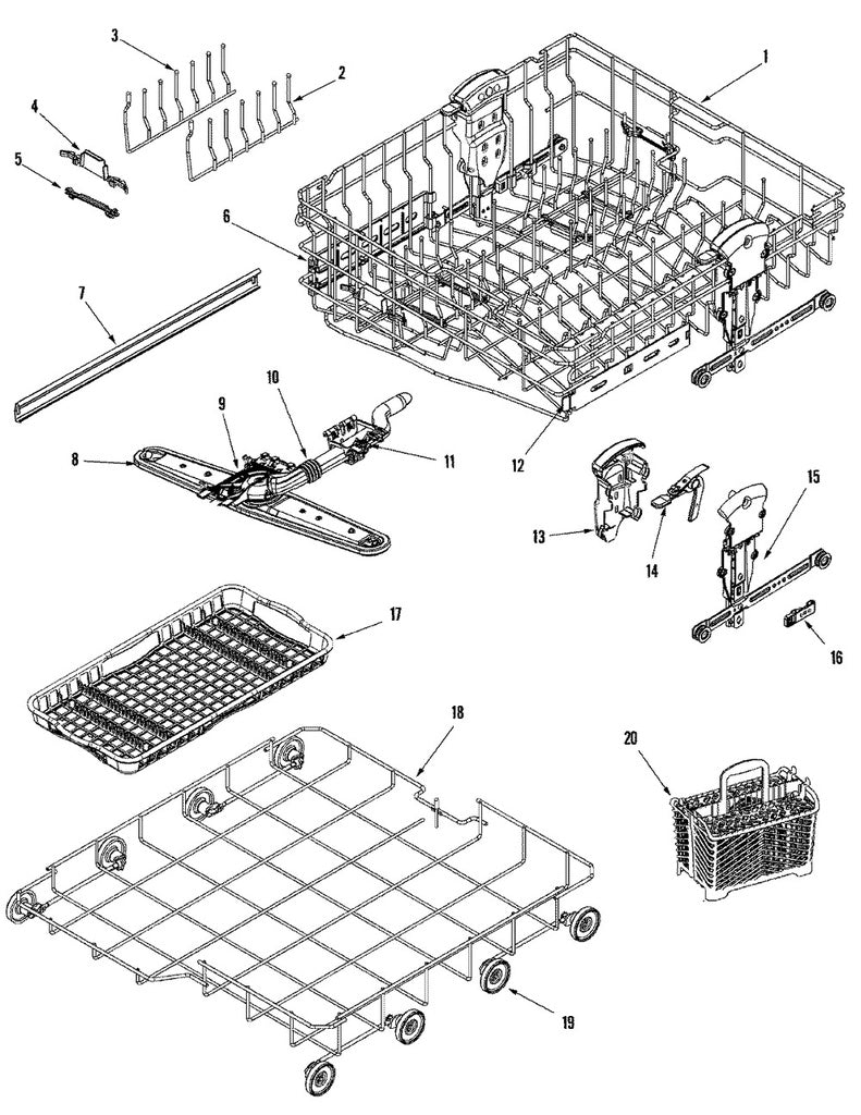 Whirlpool Dishwasher Dishrack - WPW10269674