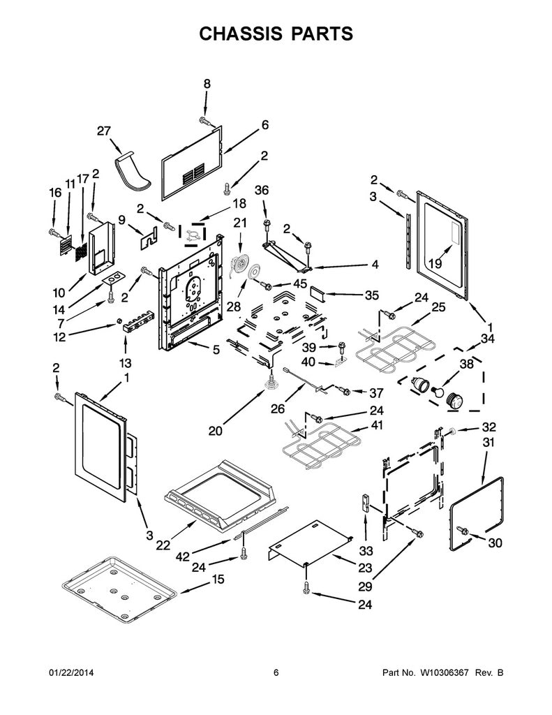 Whirlpool Range, Oven & Cooktop Bake Element - WPW10276482, Replaces: 74008693