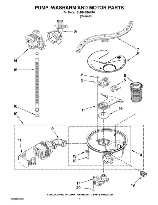 Whirlpool Dishwasher Lower Spray Arm Assembly - WPW10320512