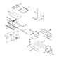 Whirlpool Refrigerator & Freezer Center Drawer Slide Rail - WPW10326469, Replaces: 8208326
