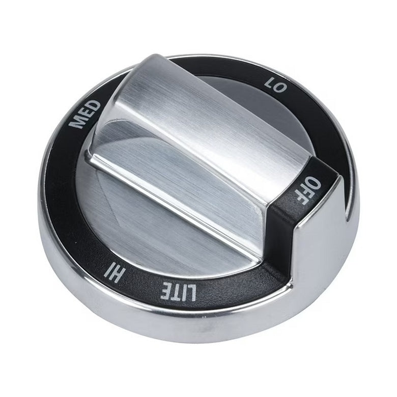 Whirlpool Range, Oven & Cooktop Control Knob (Stainless) - WPW10415450, Replaces: W10294797