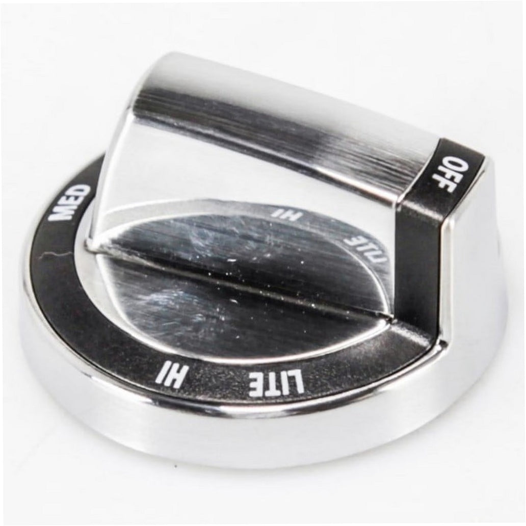 Whirlpool Range, Oven & Cooktop Control Knob (Stainless) - WPW10415451, Replaces: W10294798