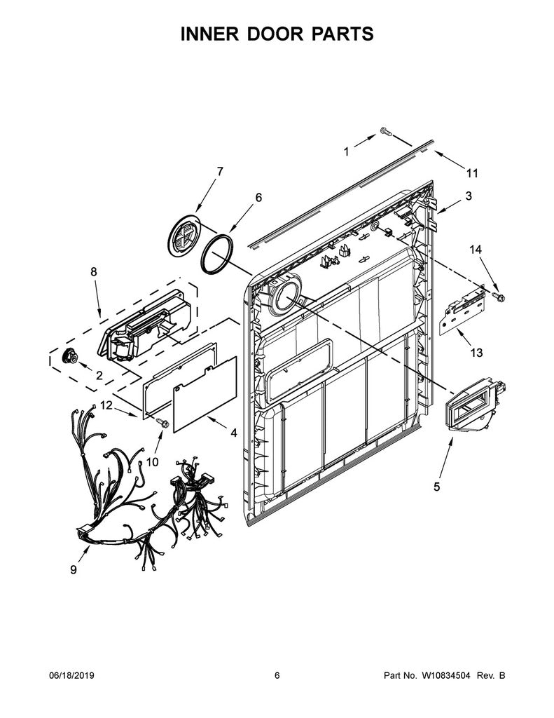 Whirlpool Dishwasher Vent - WPW10428211, Replaces: W10274928
