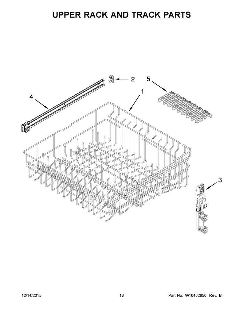 Whirlpool Dishwasher Wheel Adjuster - WPW10451914, Replaces: W10451914