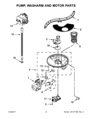 Ensemble de cuve pour lave-vaisselle Whirlpool - WPW10455268, remplace : W10300747