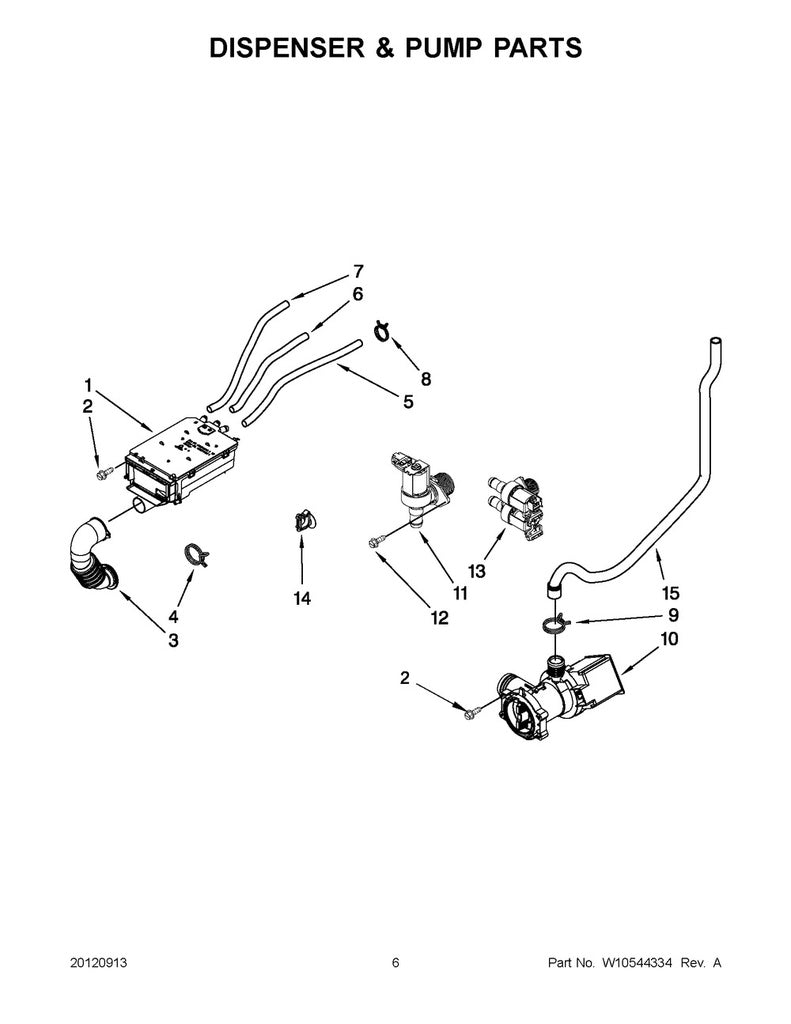 Whirlpool Washer Drain Pump - WPW10465252, Replaces: W10192988
