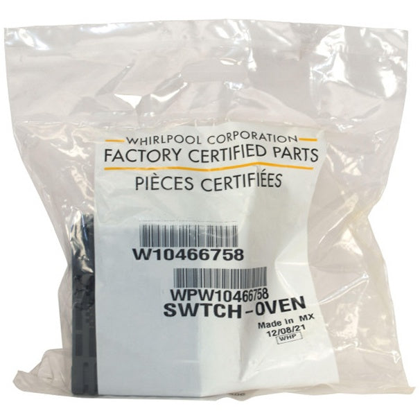 Whirlpool Range, Oven & Cooktop Oven Switch - WPW10466758, Replaces: W10466758